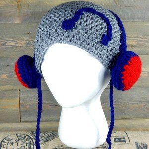 Super Cool Handmade Beanie Crotchet with Headphone
